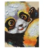 Morden oil painting on canvas "panda B" original oil painting for baby room, cafe decoration