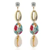 Trendy Summer Girls Shell Dangle Earrings