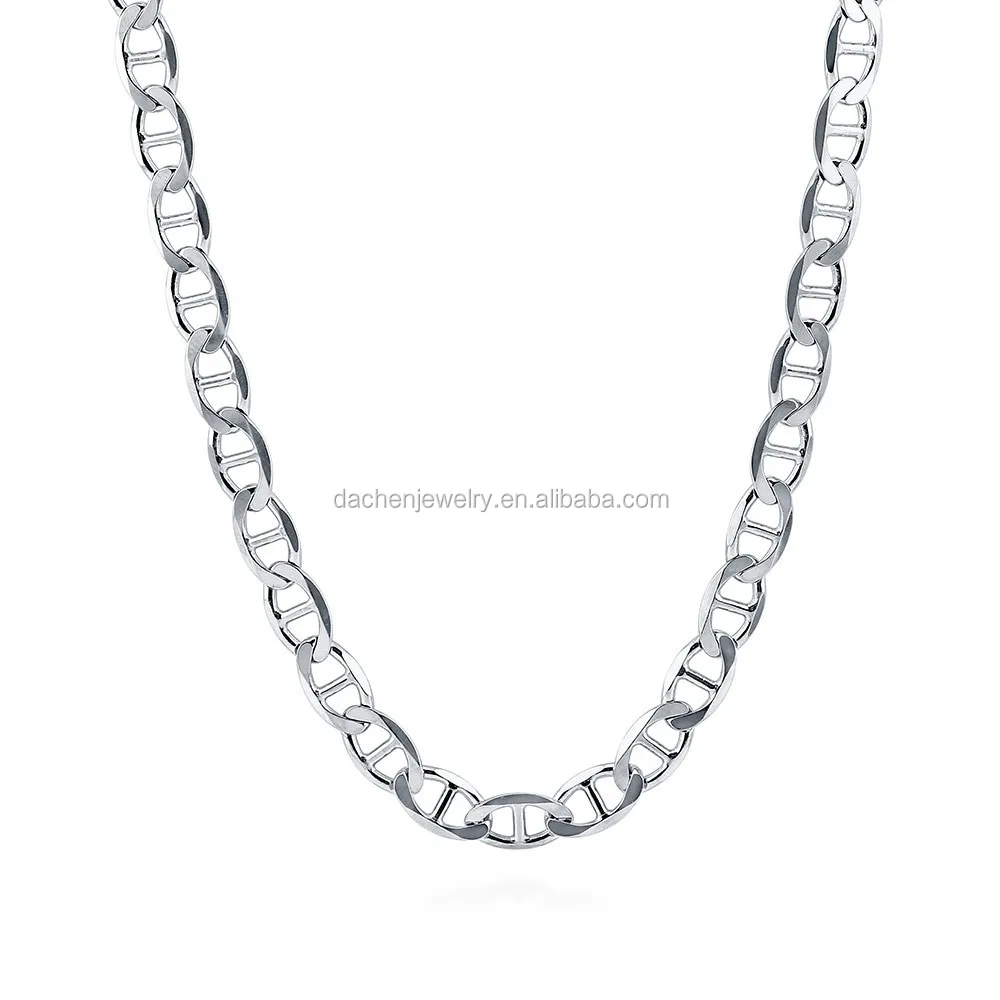 Yiwu Factory Pure Necklace 925 Sterling Silver Chain Price Pure Necklace 925 Sterling Silver Chain