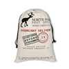 Custom cotton rope white small fashion 8oz canvas fabric with drawstring make up bag shoe packaging customized with logo printed