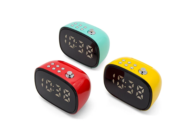 2019 New Arrival Fashion Design Multi-functional LED Screen Wireless Kids Bluetooth Speaker With Alarm Clock And FM Radio - ANKUX.COM