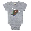 Cotton Infant Clothes Print Short Sleeve Crew Neck Baby Romper