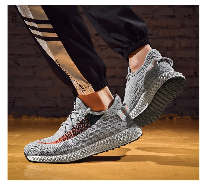 2019 New Arrived Spring Summer Men Futurecraft 4D Running Shoes Low Top Sneakers Knit Breathable Wear-resistant Casual  Shoes