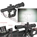 New SVD Dragunov 4X26E AK Rifle Scope Red Illuminated For Tactical Hunting Airsoft Shooting