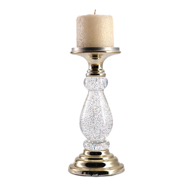 
Wholesale gourd shape tea light clear simple decorative candle stick holder 