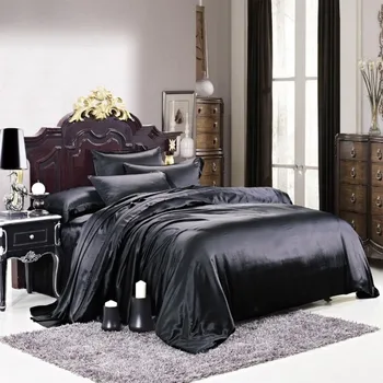 Luxuer 7pc Solid Silk Bedding Collections Machine Washable 445