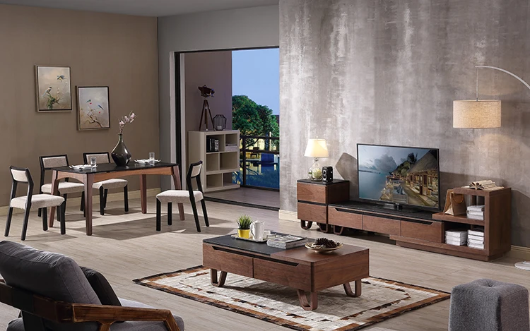 New model wooden furniture tea table living room set TV stand