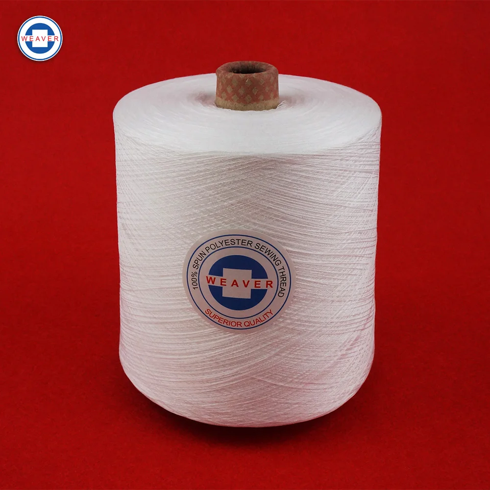 Raw White 50/2 Polyester Sewing Thread Manufacturer For Bangladesh
