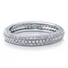 Women's eternity band rings 925 silver jewelry