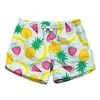 Summer Women Beach Shorts Water Sports Pant Pineapple Fruit 3D Print Loose Mini Short Surfing Pocket Holiday Surf Board Swimsuit