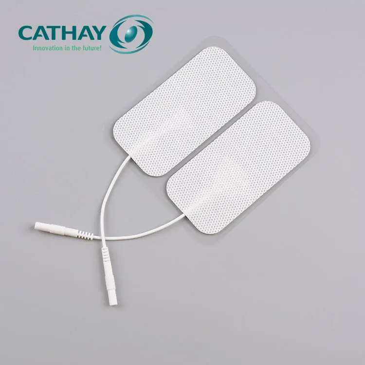 
Made in China medical self adhering tens electrodes with 2.0 pigtail 