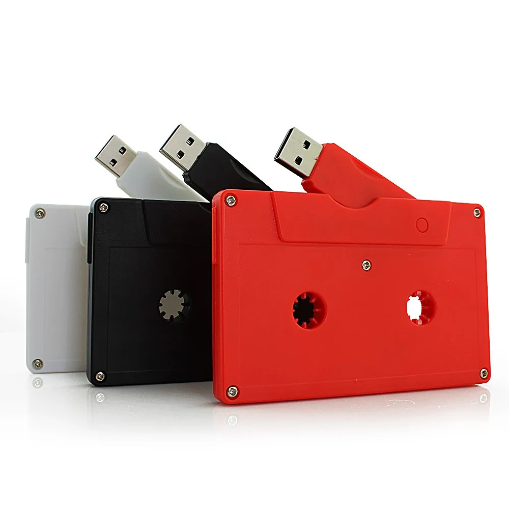 Durable Tape USB Flash Drive Vintage Cassette Pendrive Audio Stickers USB 2.0 3.0 USB Sticks Promotional Gifts