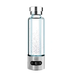 Image of Watertight Rechargeable Bluetooth smart cup hydrogen rich water bottle with IOS/Android App and OLED Indicator
