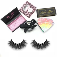 

Own brand private label mink eyelashes wholesale 3d mink lashes with custom packaging box