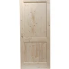 2018 Kangton Top Quality Two Panel Solid Pine Interior Wood Door with Clear Lacquer finish