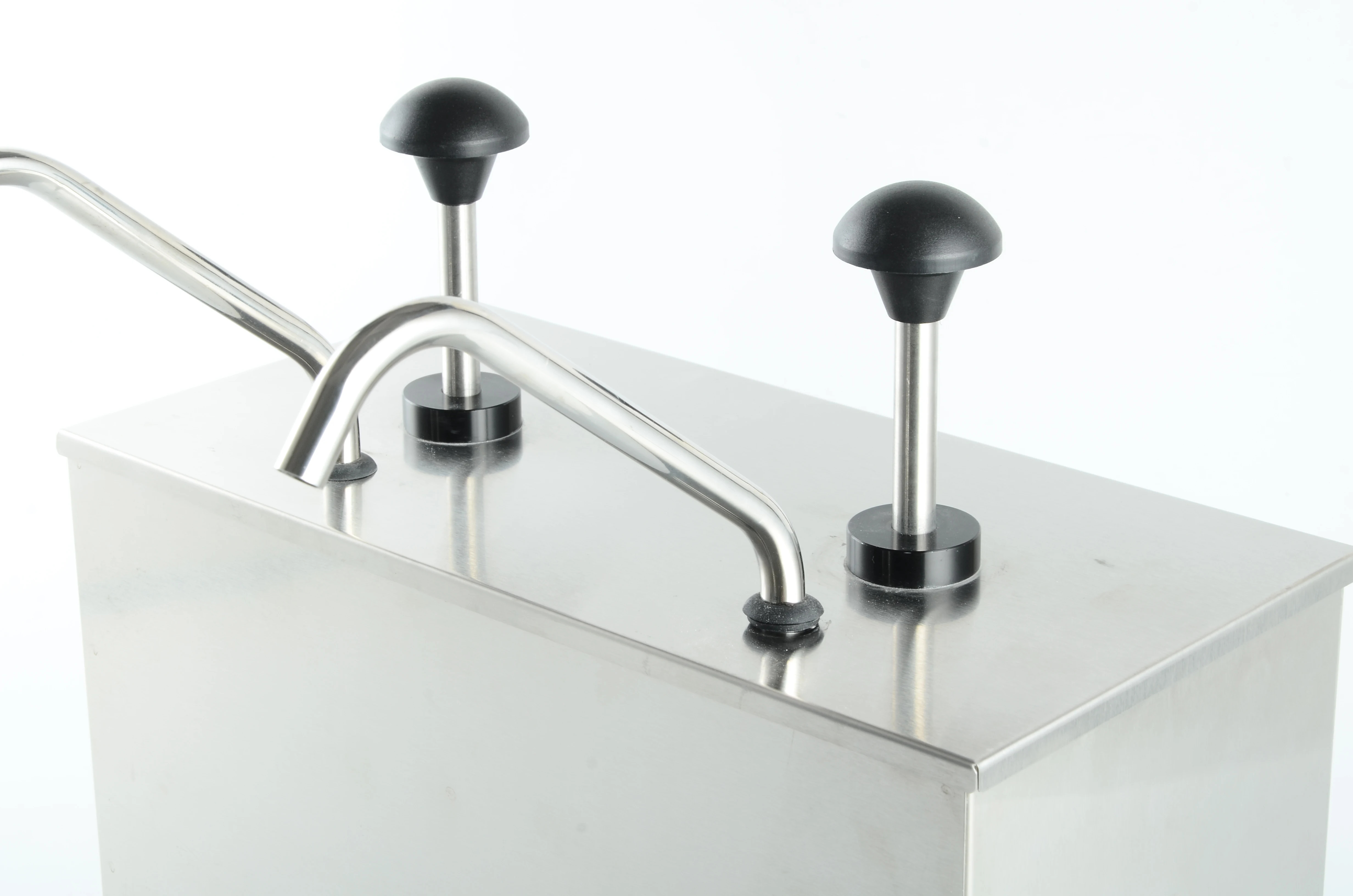 Restaurant Supply Stainless Steel Two Heads Ketchup Sauce Dispenser