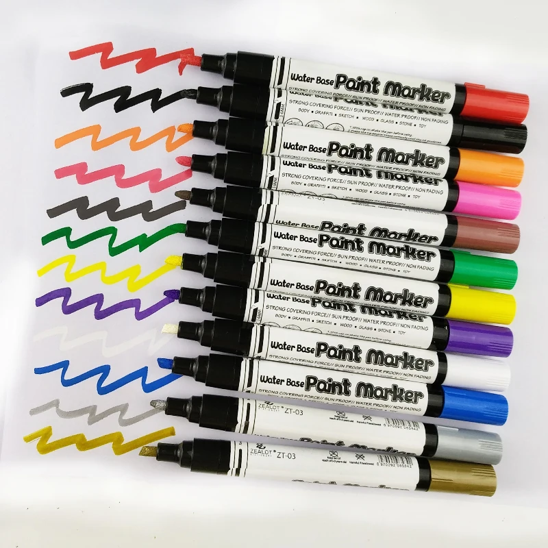 18 Colors Acrylic Paint Liquid Marker Pens Set,Waterbased Permanent