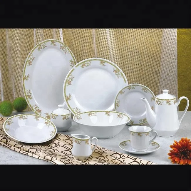Cheap Sri Lanka Dinnerware Set Custom Design 47pcs Dinner Set Porcelain