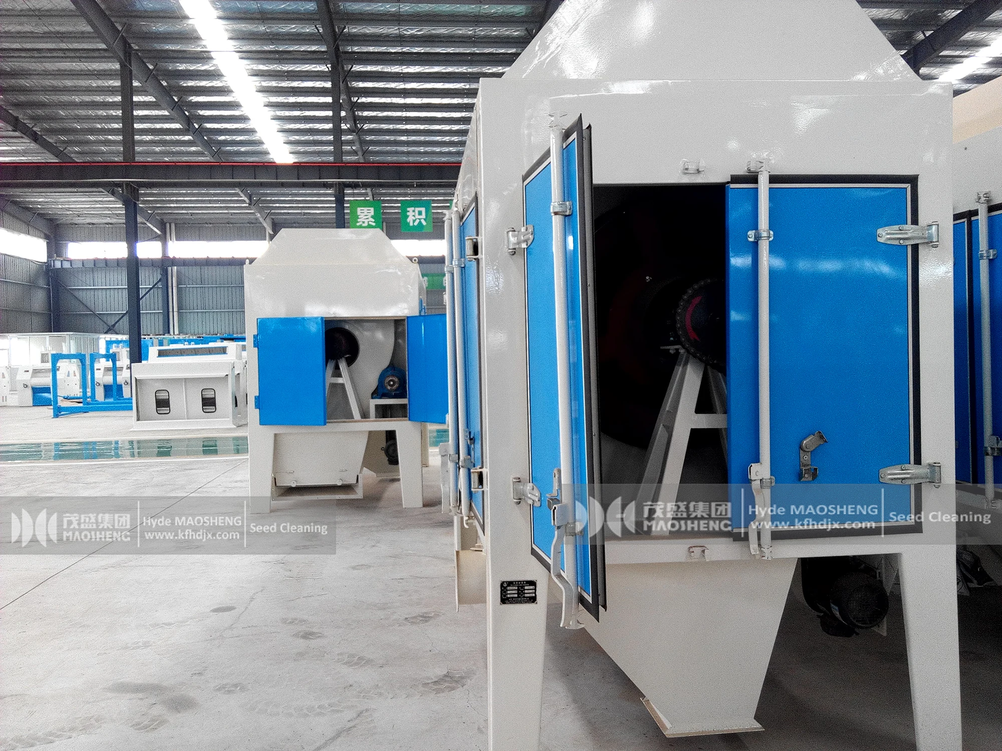 Grain seed processing Coffee Cocoa Lentil Bean Cleaning Plant and grading Machine before steel plate silo