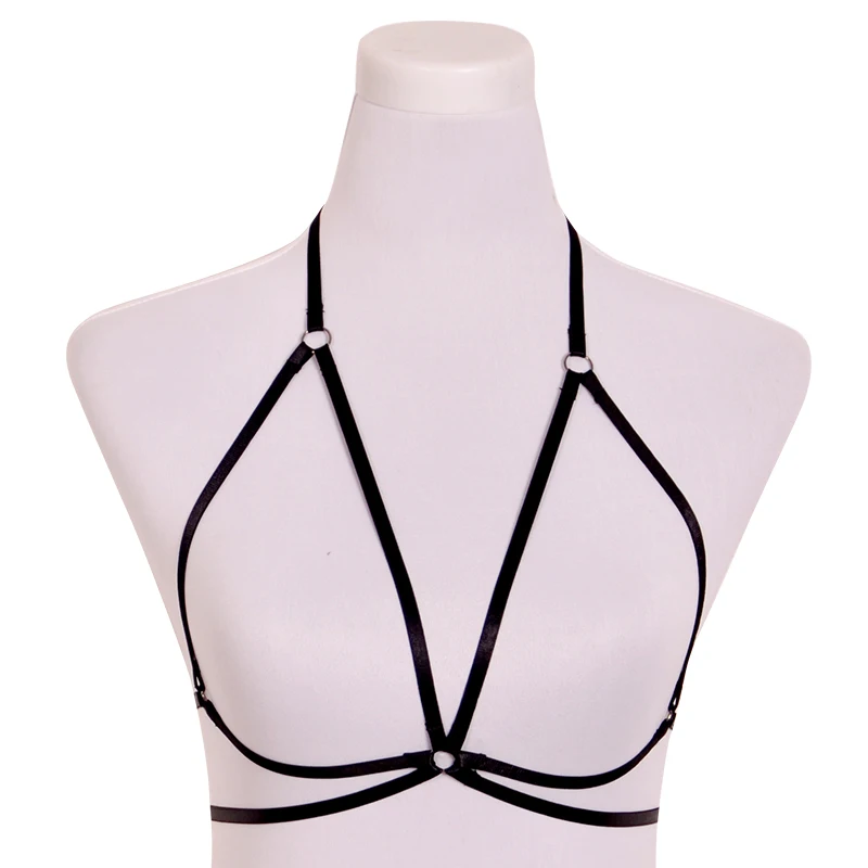 Sexy Señoras Pecho Lencería Bondage Correa De Arnés De Cuerpo Elástico