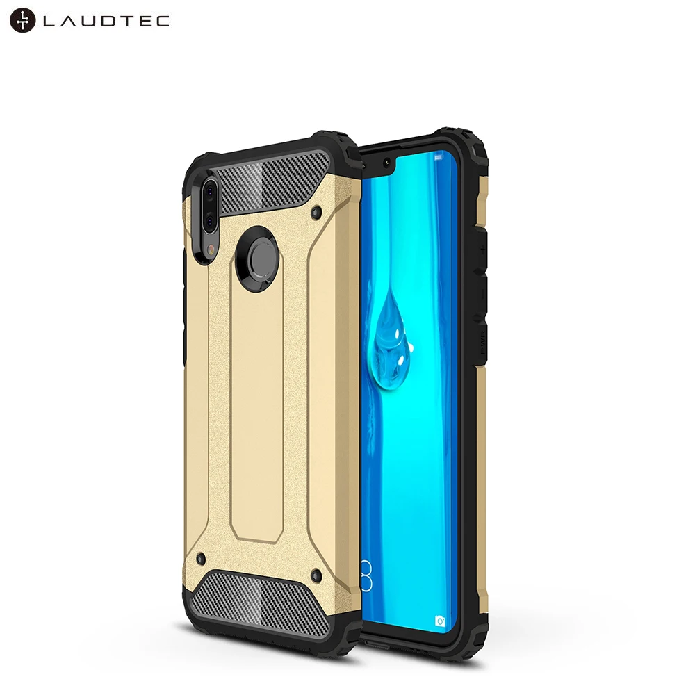 

Laudtec Hybrid Shockproof PC Soft TPU Back Cover Case For Huawei Y9 2019, Black;white;silver;navy blue;red;gold;rose gold;etc