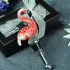 Murano glass flamingo wine stopper wedding favors take away gifts