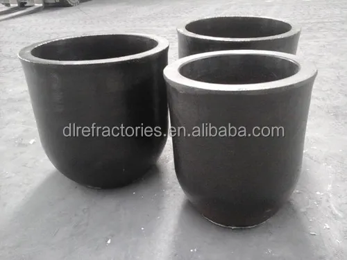 
graphite Sic crucible for melting gold,brass with good heat conductivity 