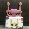 Karaoke Speaker ,double microphone,3D Stereo Surround Sound,Family KTV with USB/BT wireless/TF Slot