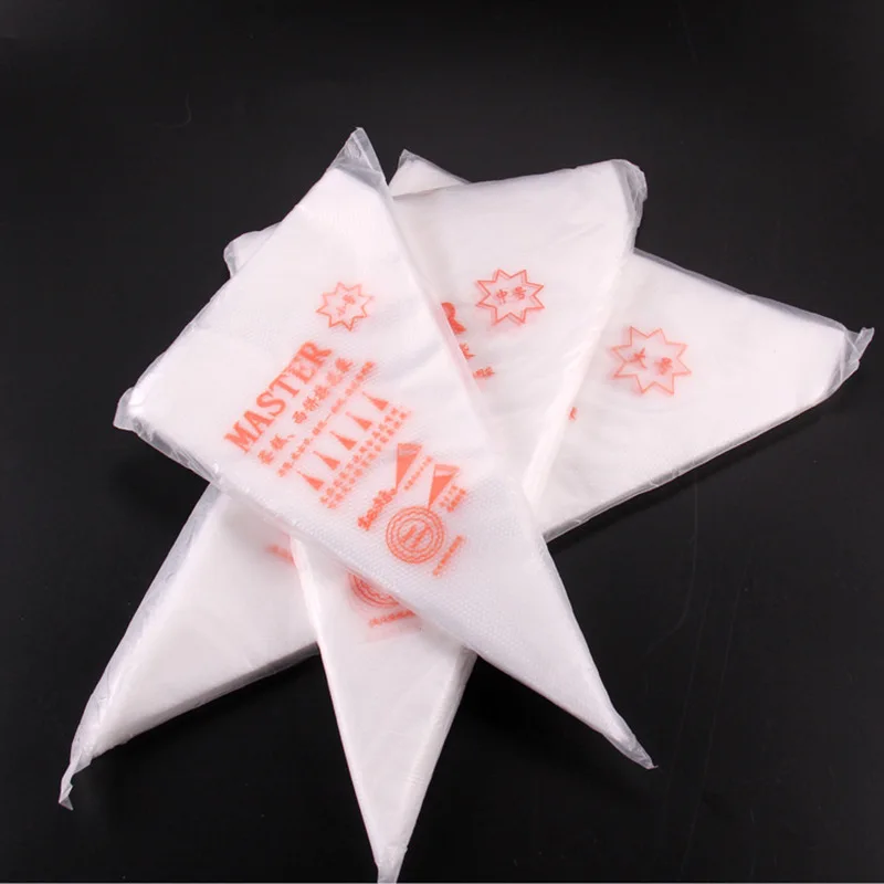 100pcs/bag S M L Size Disposable Piping Bag Icing Fondant Cake Cream Decorating Pastry Tip Tool