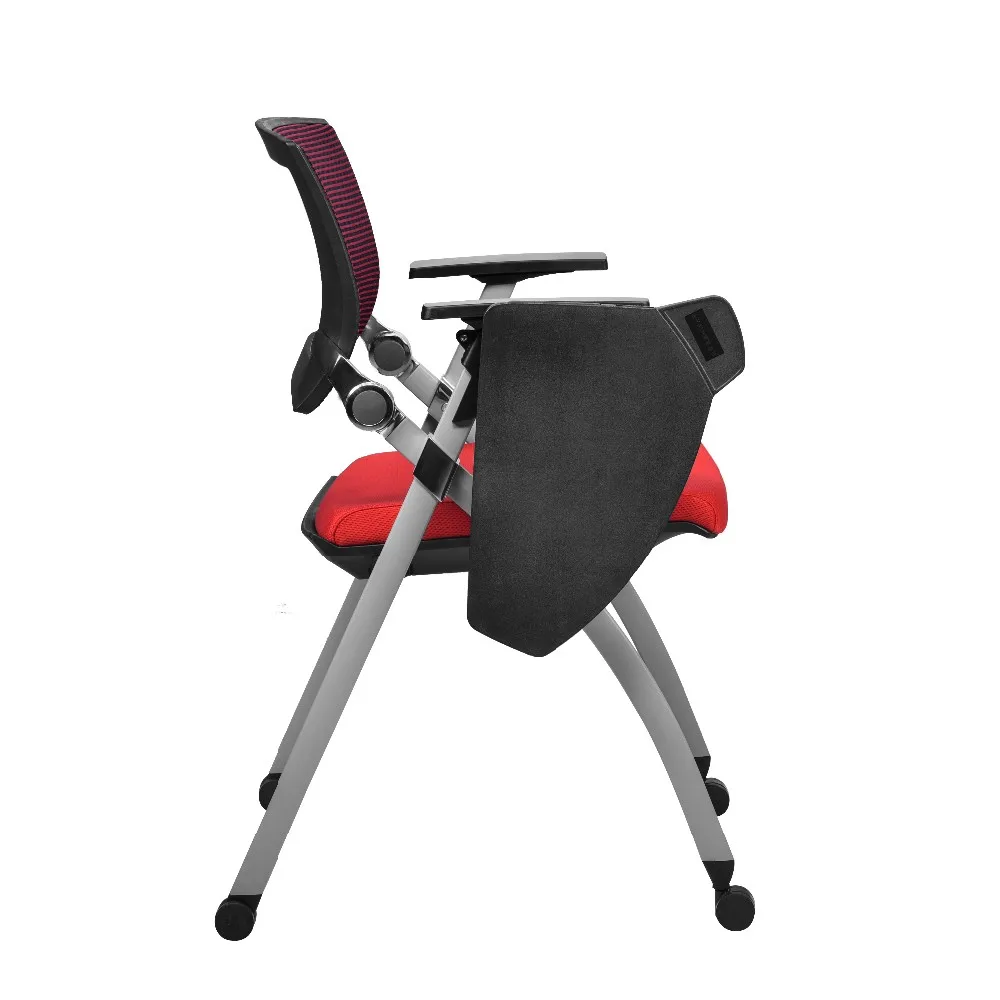 
mesh back office meeting chairs with writing board 