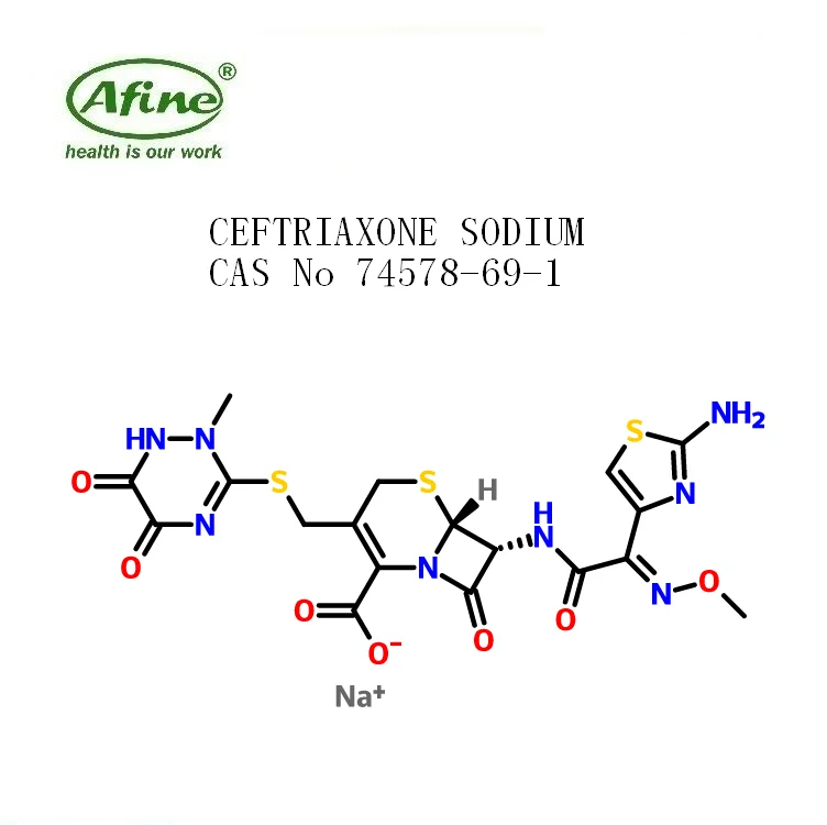 
pharmaceutical ingredient CEFTRIAXONE SODIUM STERILE CAS 74578-69-1 