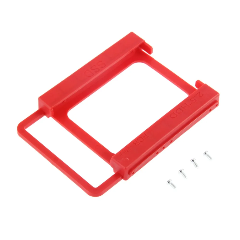 

2.5" to 3.5" SSD HDD Notebook Hard Disk Drive Mounting Rail Adapter Bracket Holder with Screws Red Wholesale