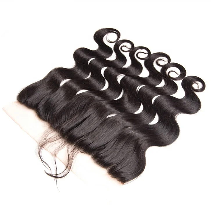 

8A body wave indian human hair lace frontal closure with baby hair, N/a