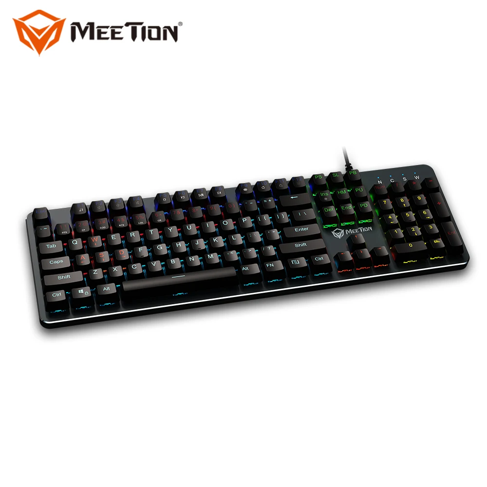 

MEETION new LED wired USB PC gamer ergonomics Mechanical Gaming Keyboard