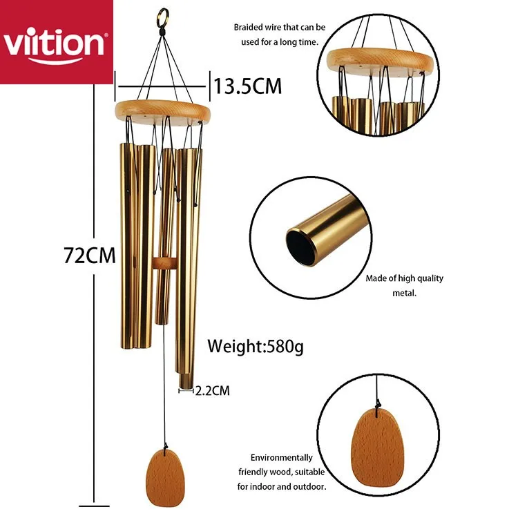 Factory Wholesale Garden Ornament Windchimes Metal Lasercut Wind Chime