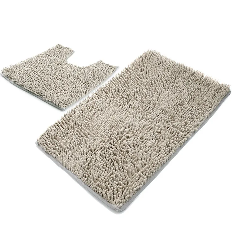 bathroom chenille 2 piece bath mat bath rug set