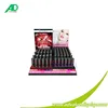 PDQ box cardboard pink mascara bottle display rack/lip gloss bottle display stand