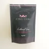 Wholesale food packaging bean pouch matte black 1 pound coffee bags with valve