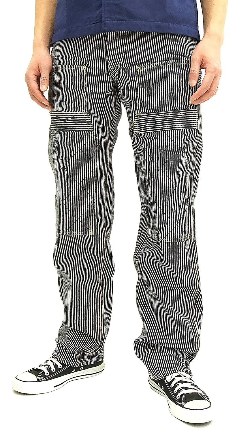 men's hickory stripe jeans