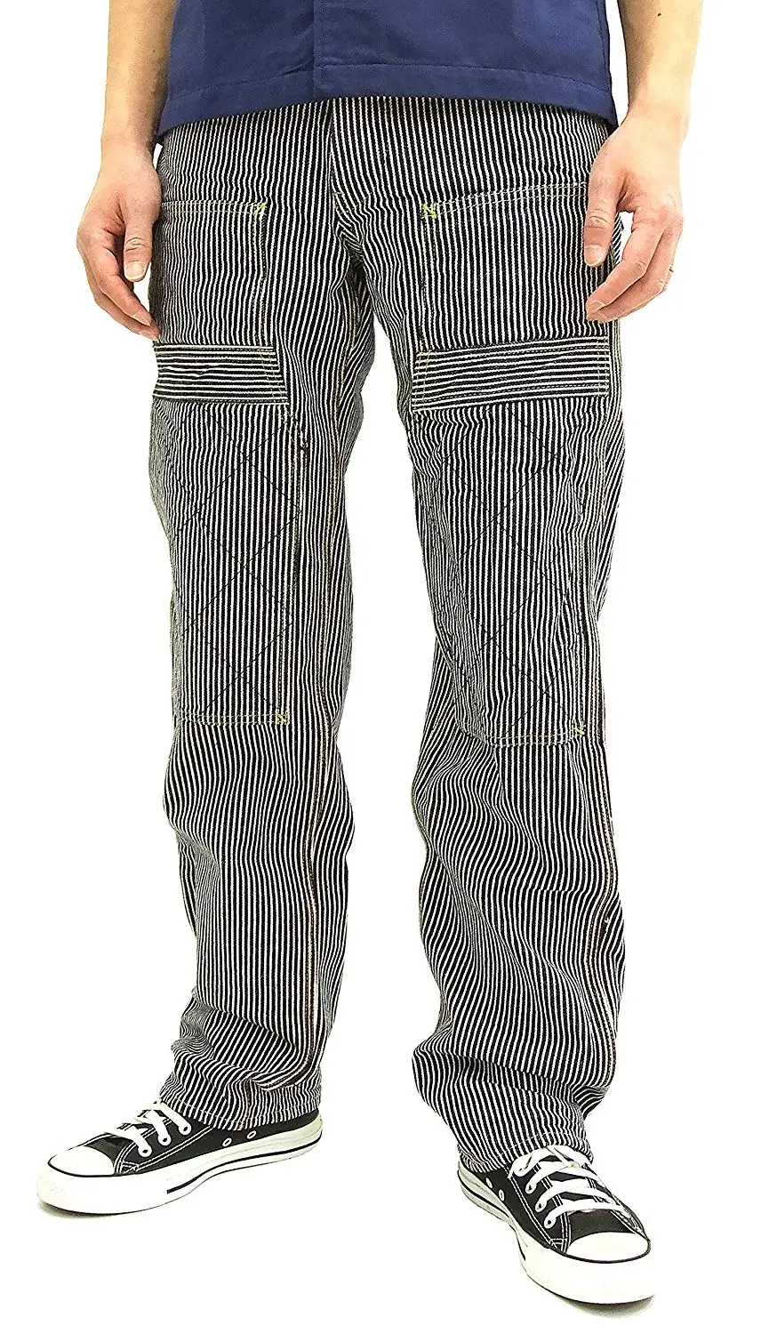 mens hickory stripe pants