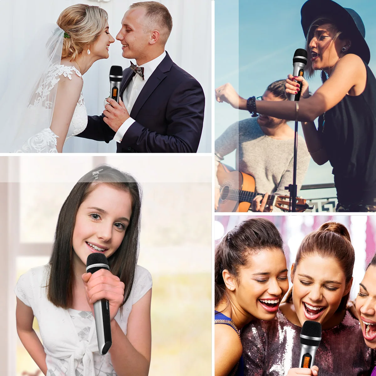 

High quality sponge karaoke mic Wireless Handheld usb microphone professional for outdoor interview