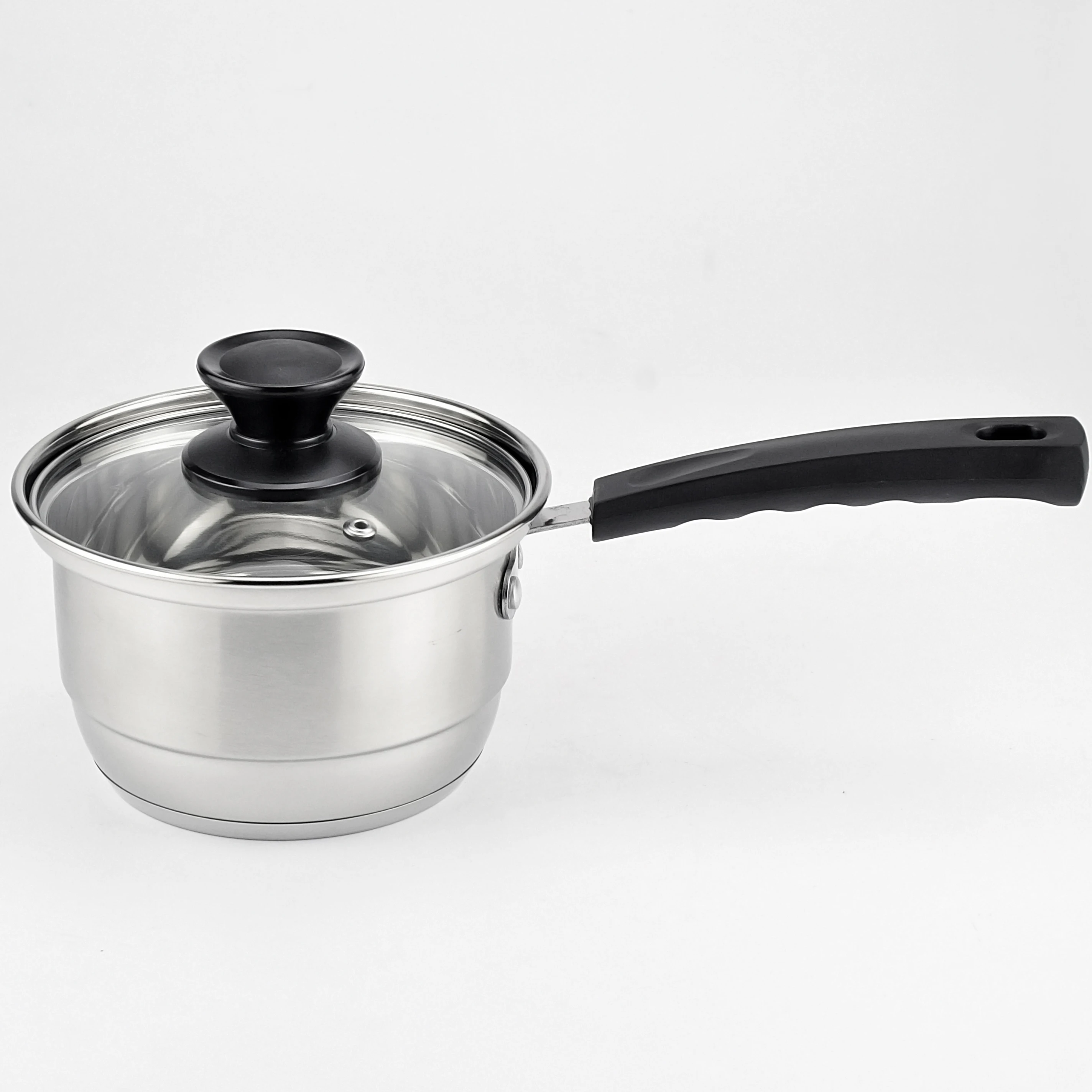 16cm Stainless Steel Milk Boiling Pot Cooking Pot Sauce Pan With Single