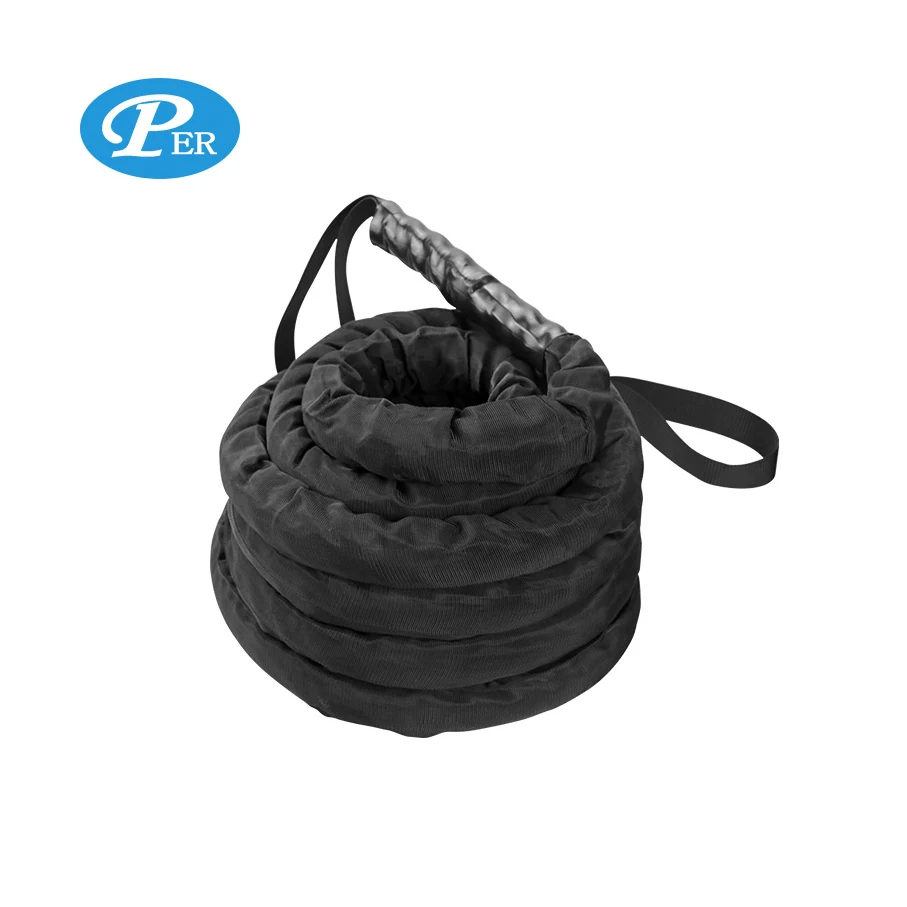 

Factory Supplier Customized Battle Rope With Loop, Black