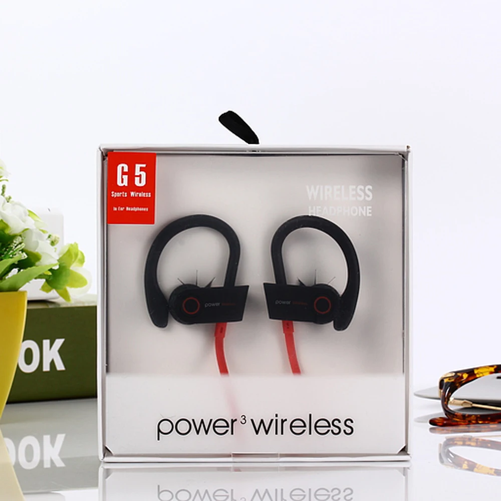 

G5 wireless Earphone Black Red Wireless IPX7 Waterproof Headset