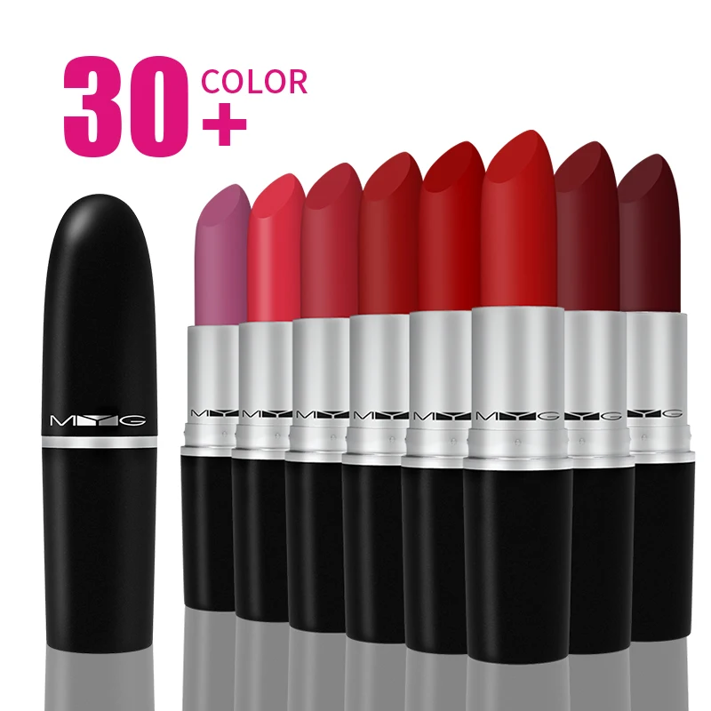 MYG hot sale 29colors Wholesale matte bullet lipstick private label moisturizing lipstick for Christmas