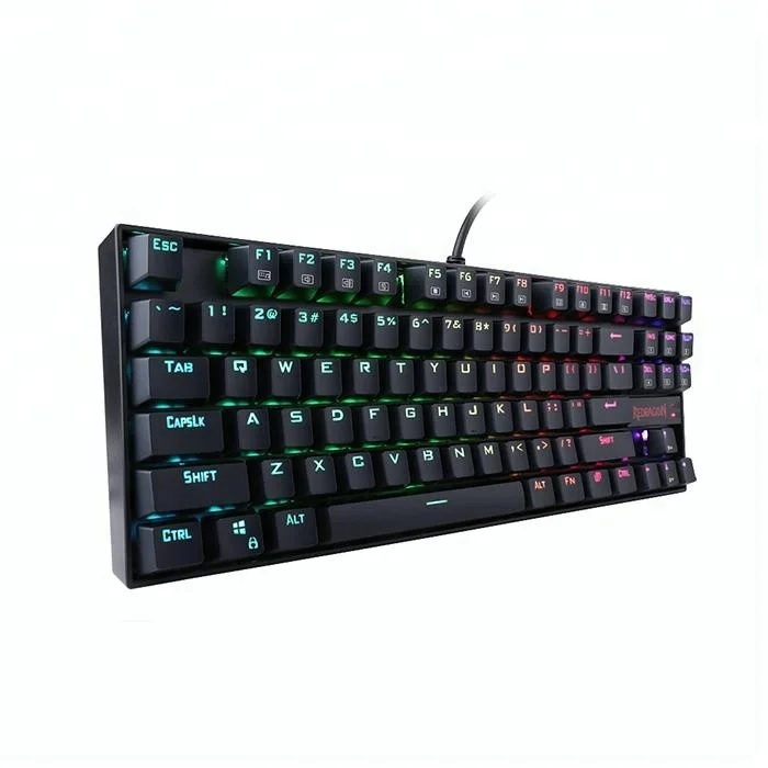 

Redragon Mechanical Keyboard K552 RGB KUMARA 87 Keys RGB LED Backlit Blue Switches Gaming Keyboard, Black