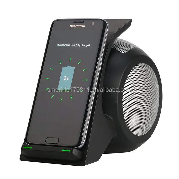 

High Efficiency WN1 Fast Charging Wireless Charger with Stereo Blue tooth Speakers