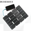 BUHUSHUI 14W ETFE Solar Panel Charger Portable Foldable Solar Charger For Mobile Phone Super Slim Waterproof High Efficiency