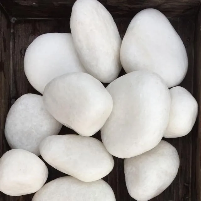 
beach Crushed white color pebble stone/aggregate 