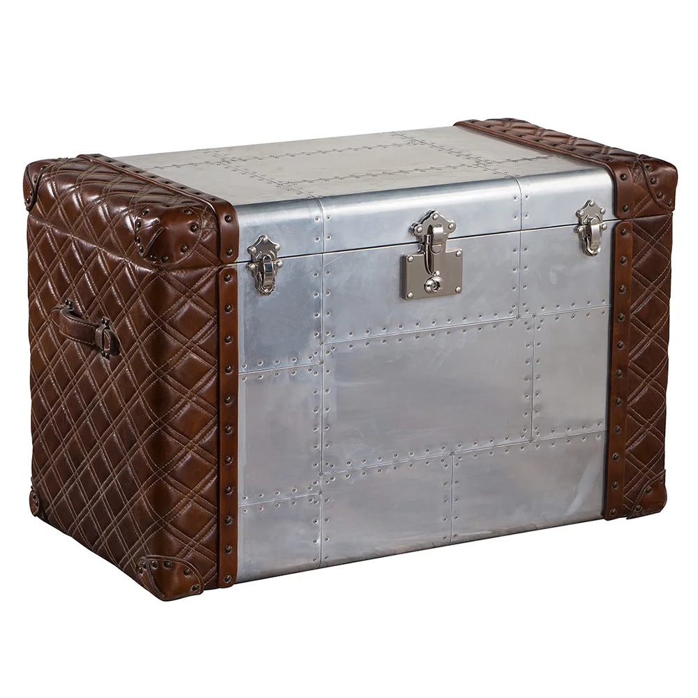 Handmade Box Vintage Antique Furniture Home Goods Aluminum Storage